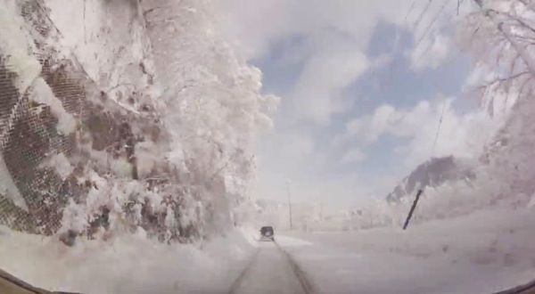 雪道ドライブ 広島市内から芸北高原大佐スキー場へ YouTube